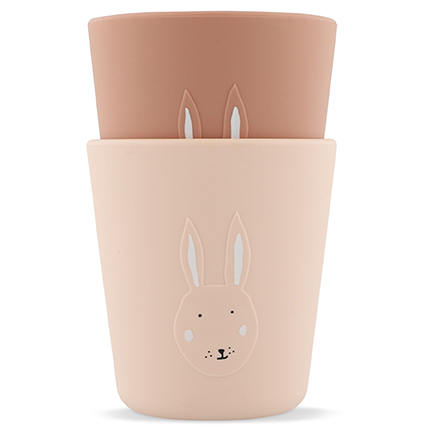 Silikon Becher 2-pack - Mrs. Rabbit